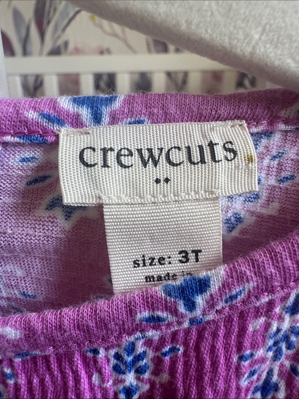 Crewcuts Violet Floral Tiered Ruffle Dress - Picture 2 of 4